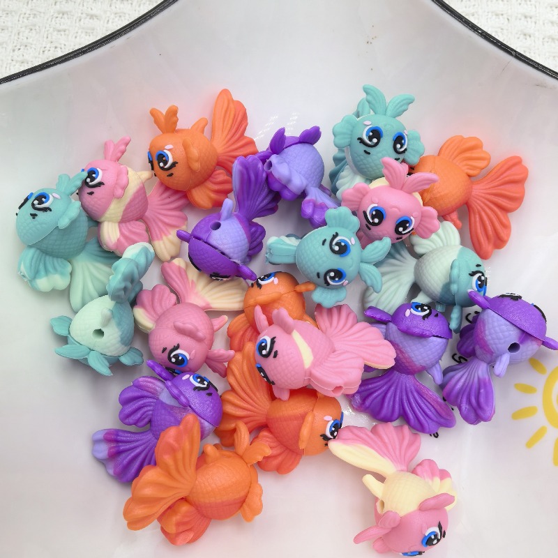 Baby Food Home - 20Pcs 3D Silicone Beads Food Grade