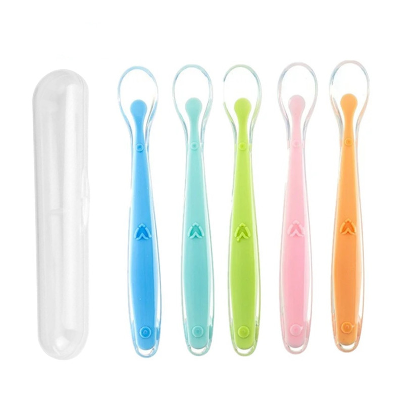 Baby Food Utensil - BPA Free Baby Silicone Spoons First
