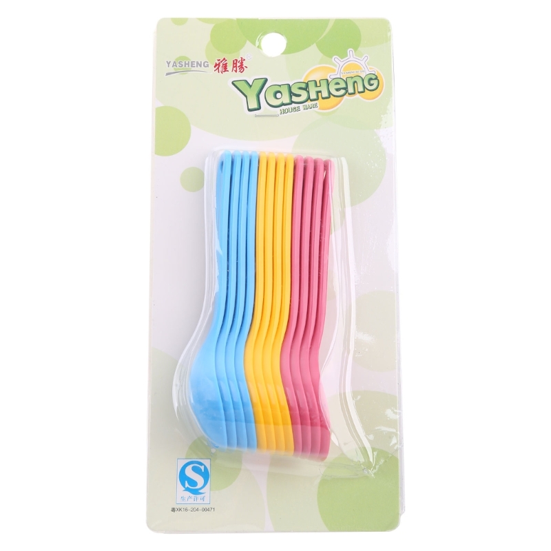 Baby Food Utensil - 12Pcs Baby Feeding Spoon Safe Plastic