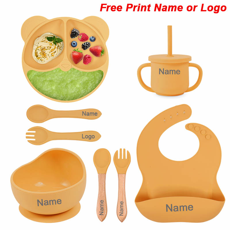 Baby Food Utensil - Feeding Set Silicone For Baby Sucker