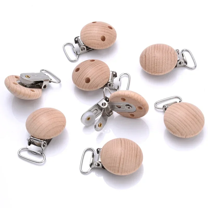 10Pcs Clips 30mm Round Natural - Baby Food Natural 评论和价格