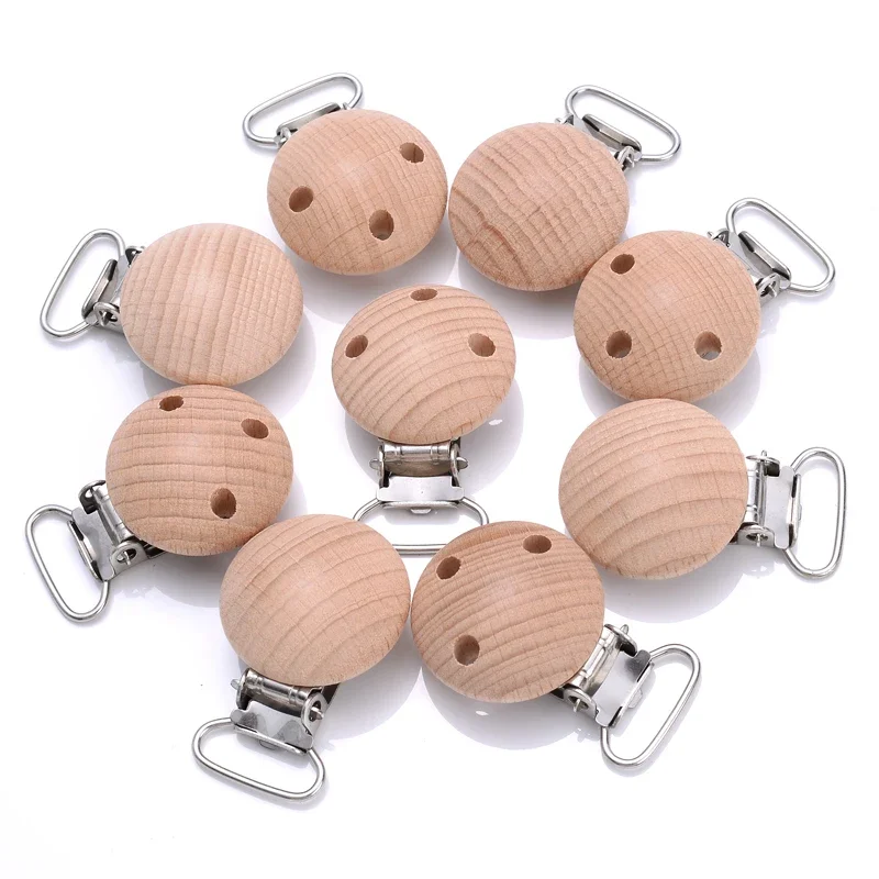 10Pcs Clips 30mm Round Natural - Baby Food Natural 评论和价格