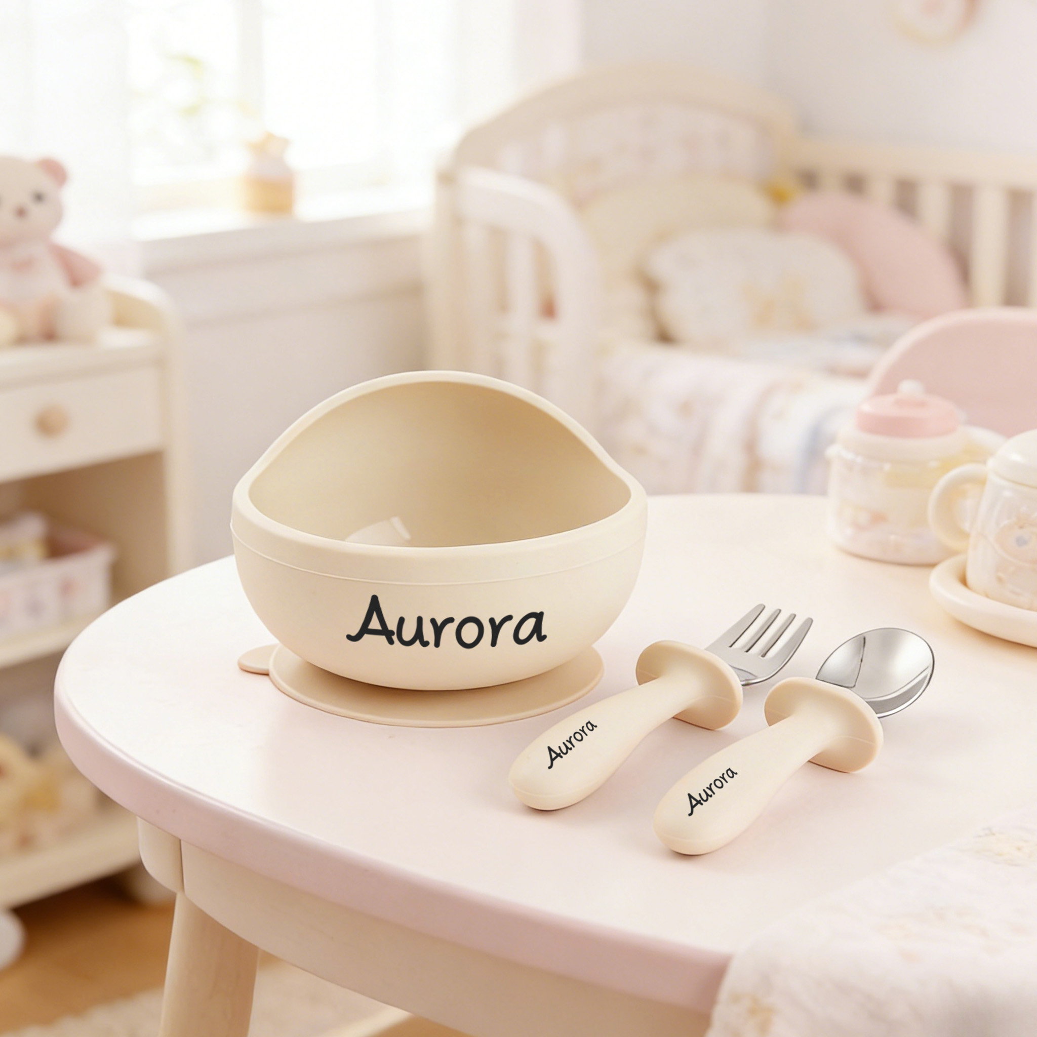 Personalized Silicone Bowl wit - Self Feed Spoon 评论和价格