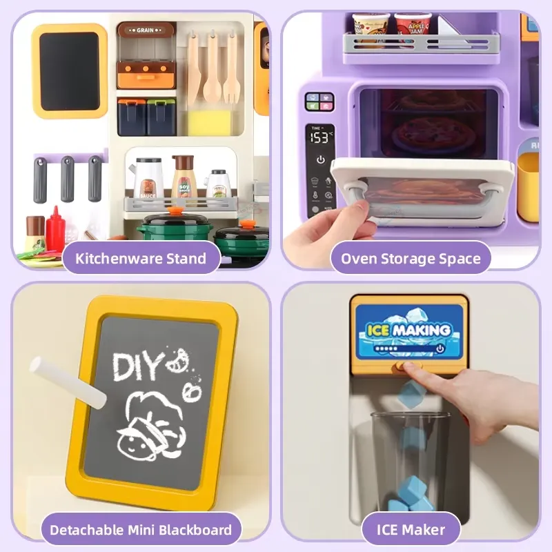 90cm Large Pretend Play Kitche - Baby Kitchen Food 评论和价格