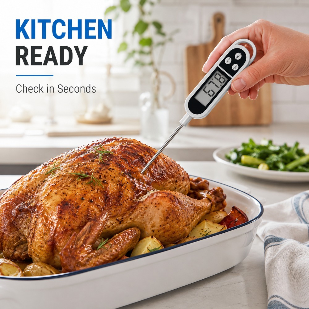 Digital Probe Thermometer Wide - Baby Food Oil 评论和价格