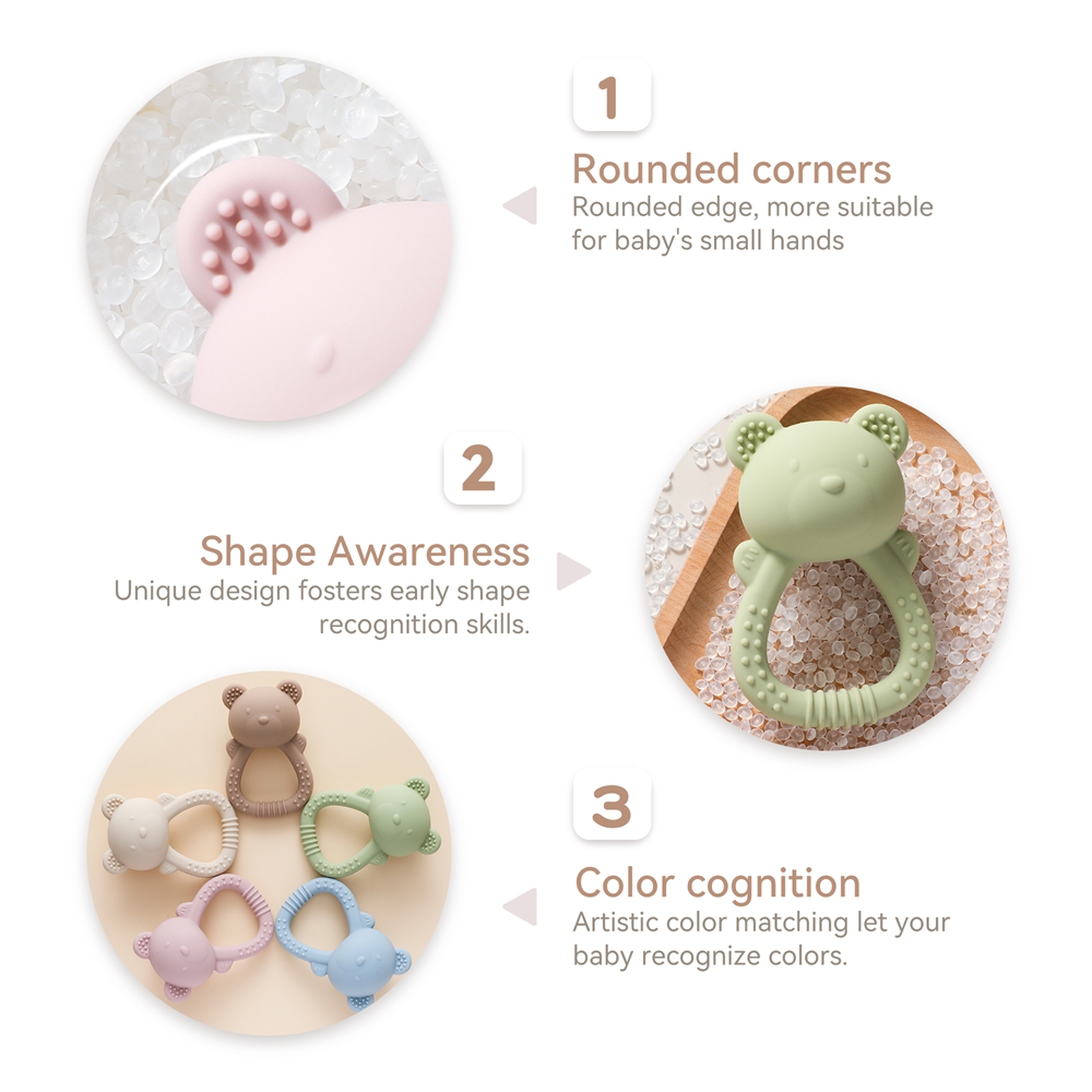 Baby Silicone Teether Bear Han - Baby Food Natural 评论和价格