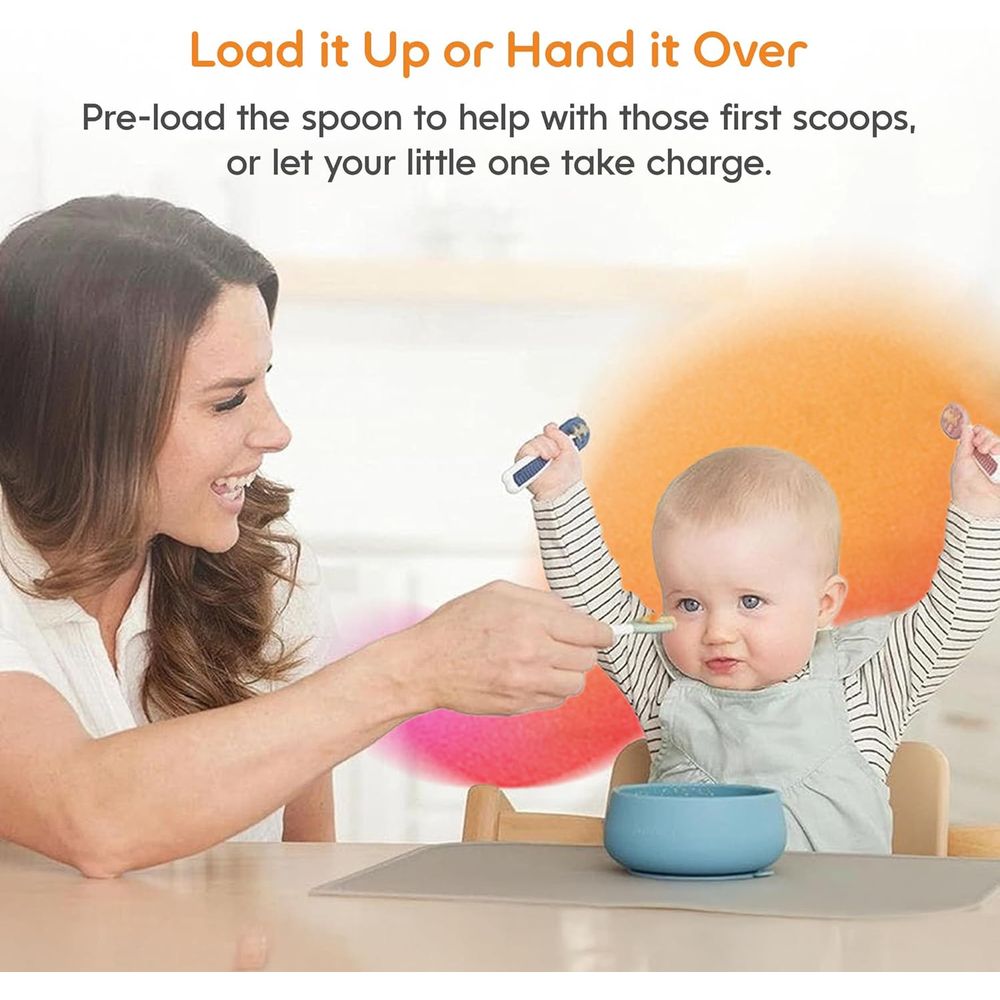 Infant Feeding Set, Silicone T - Self Feed Spoon 评论和价格
