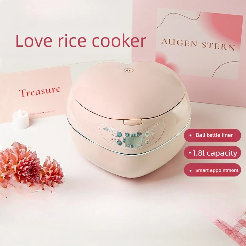 Pink 1.8L 300w Heart-shaped Ri - Baby Food Oil 评论和价格