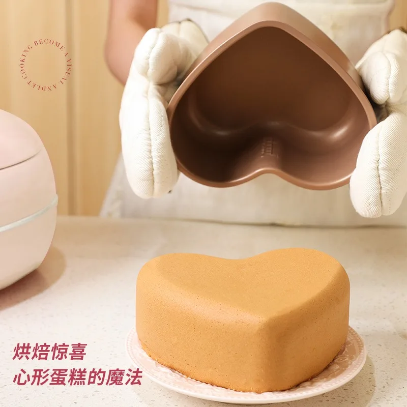 Pink 1.8L 300w Heart-shaped Ri - Baby Food Oil 评论和价格