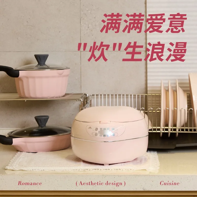 Pink 1.8L 300w Heart-shaped Ri - Baby Food Oil 评论和价格