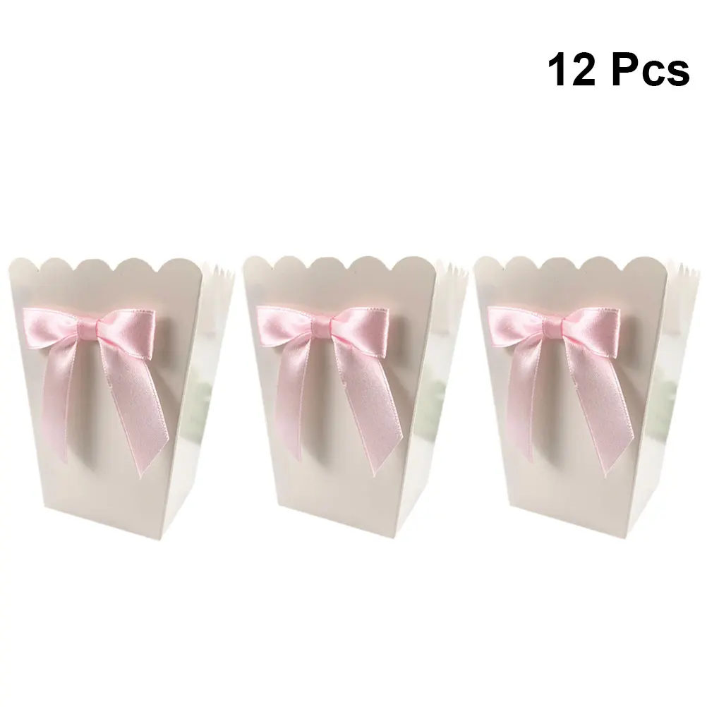 12pcs Pink Bow Popcorn Box Par - Baby Food Nestle 评论和价格