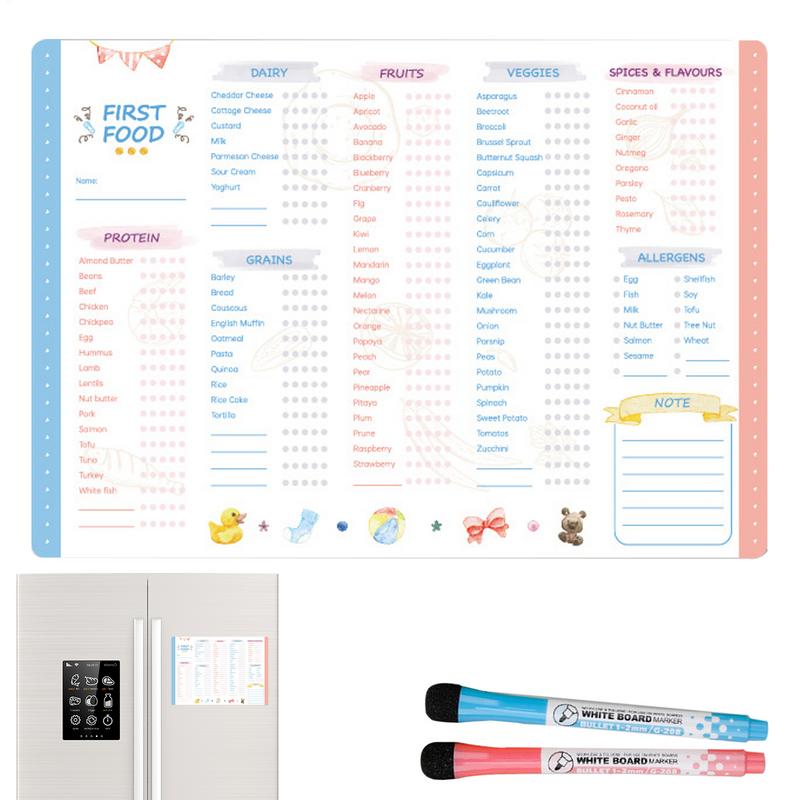 Baby First Foods Checklist Mag - Baby Food Tracker 评论和价格