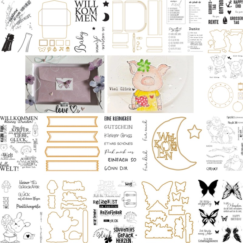 Baby Suitcase Stamps And Dies  - Baby Food Fruits 评论和价格