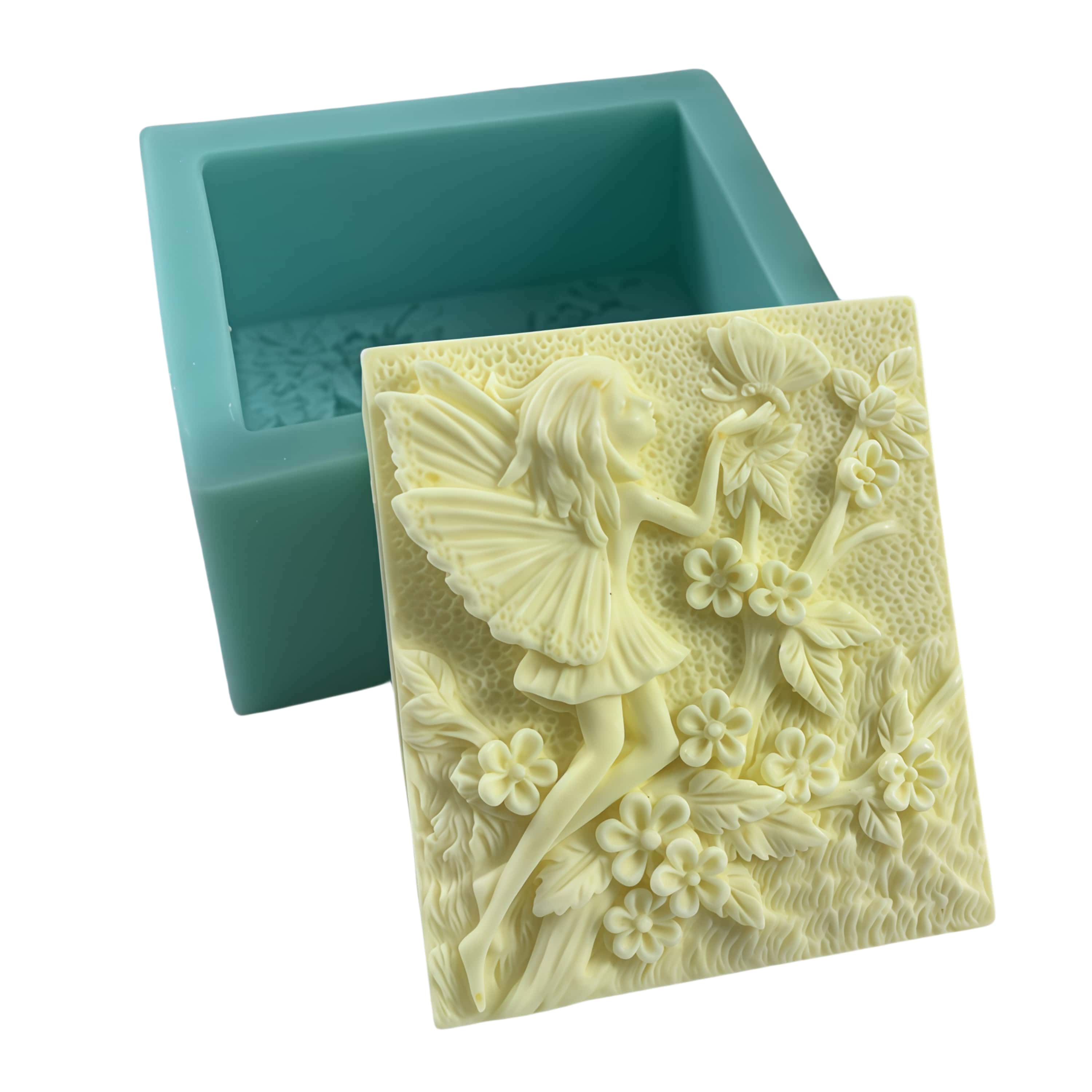 Silicone Soap Mold Flower Fair - Baby Food Natural 评论和价格
