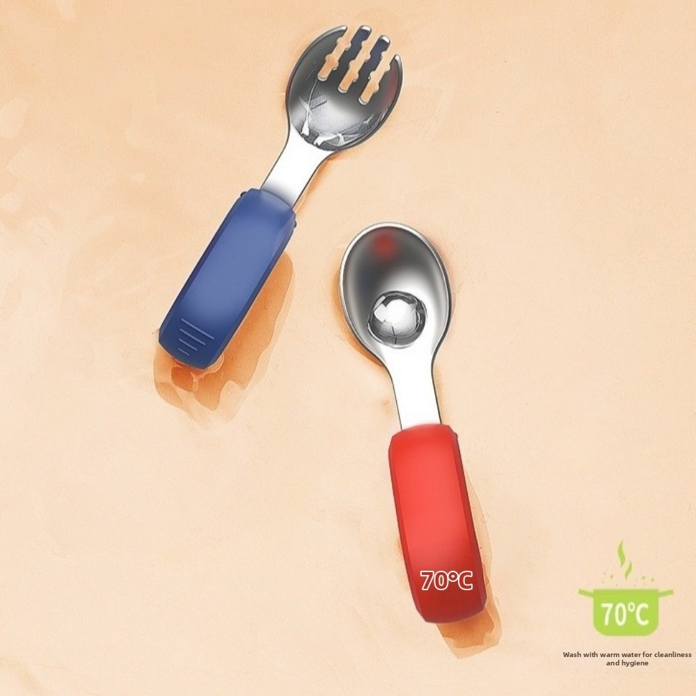 Silicone Handle Baby Silicone  - Self Feed Spoon 评论和价格