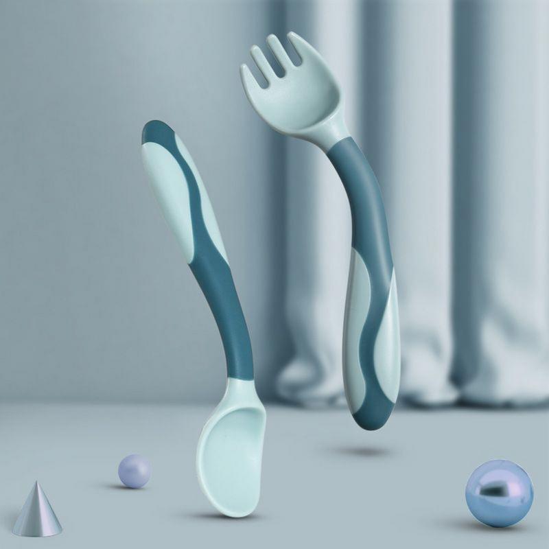 Baby Fork And Spoon Silicone F - Baby Food Weaning 评论和价格