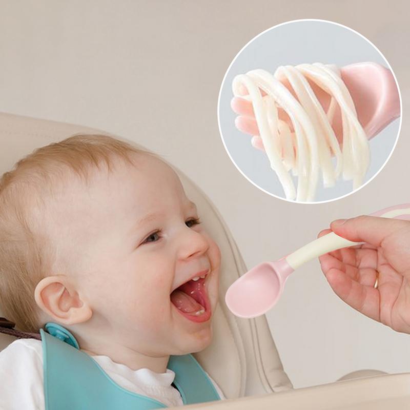 Baby Fork And Spoon Silicone F - Baby Food Weaning 评论和价格