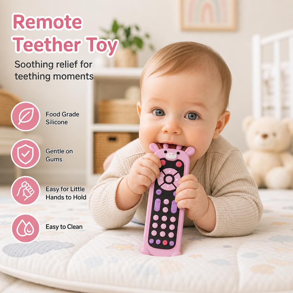 Baby Teether Silicone TV Remot - Baby Food Natural 评论和价格