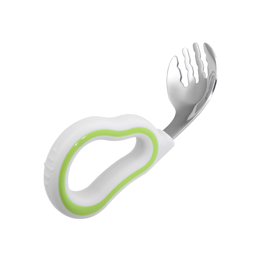 Silicone Baby Fork and Spoon S - Self Feed Spoon 评论和价格