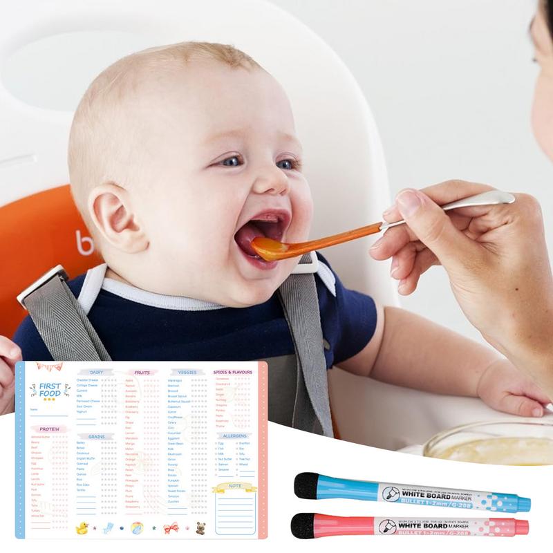 Reusable Kids Magnetic Daily F - Baby Food Tracker 评论和价格