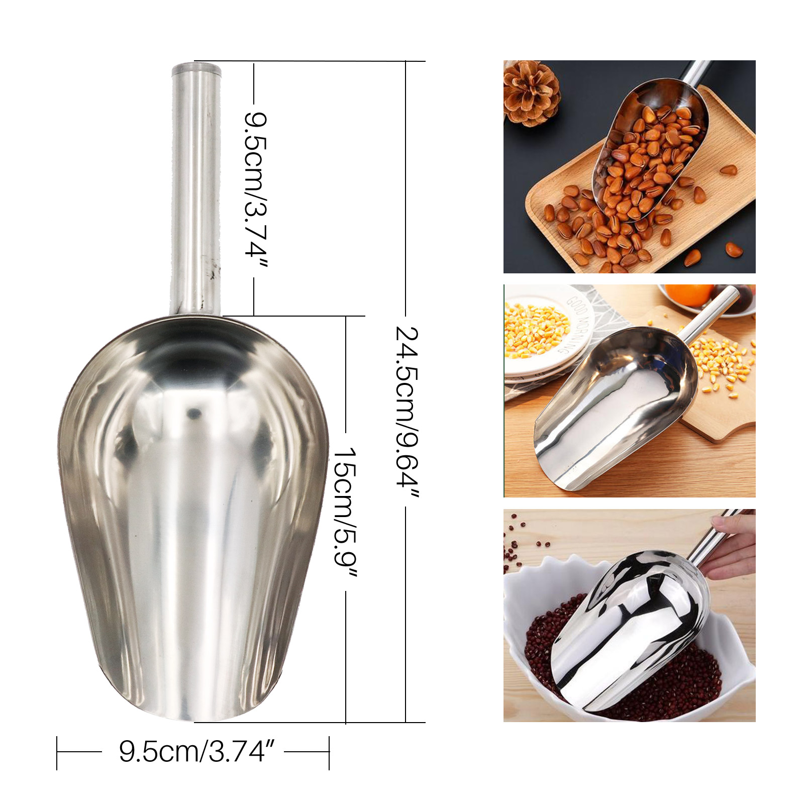Pet Food Shovel Stainless Stee - Self Feed Spoon 评论和价格