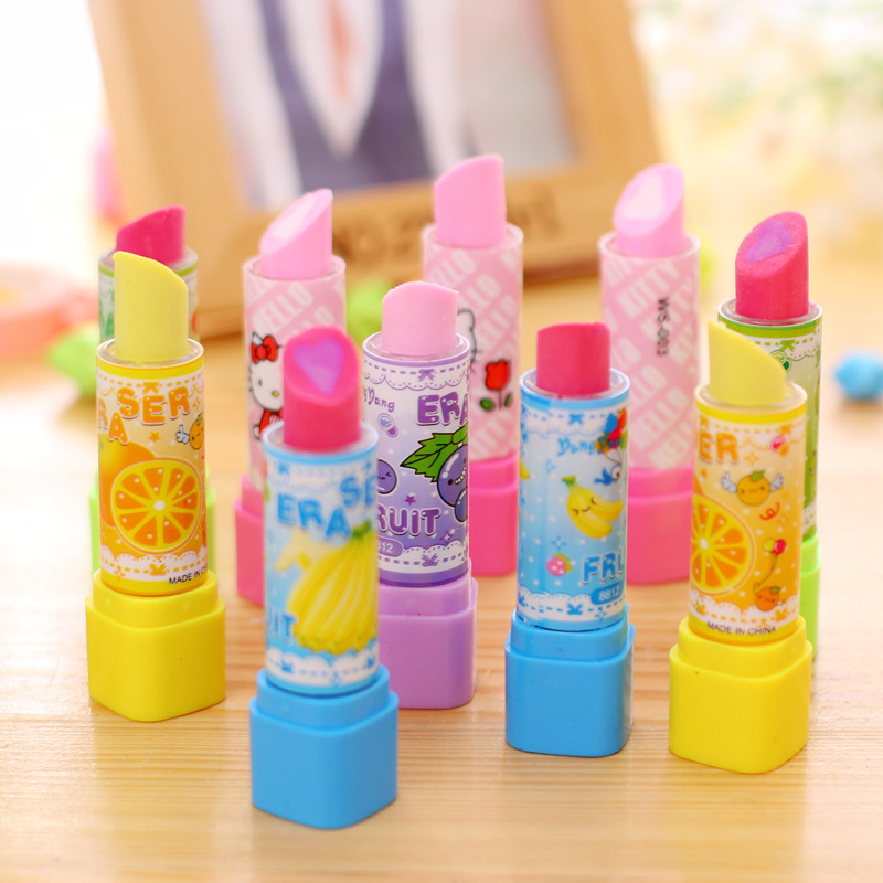 10Pcs Cartoon Fruit Lipstick S - Baby Food Fruits 评论和价格