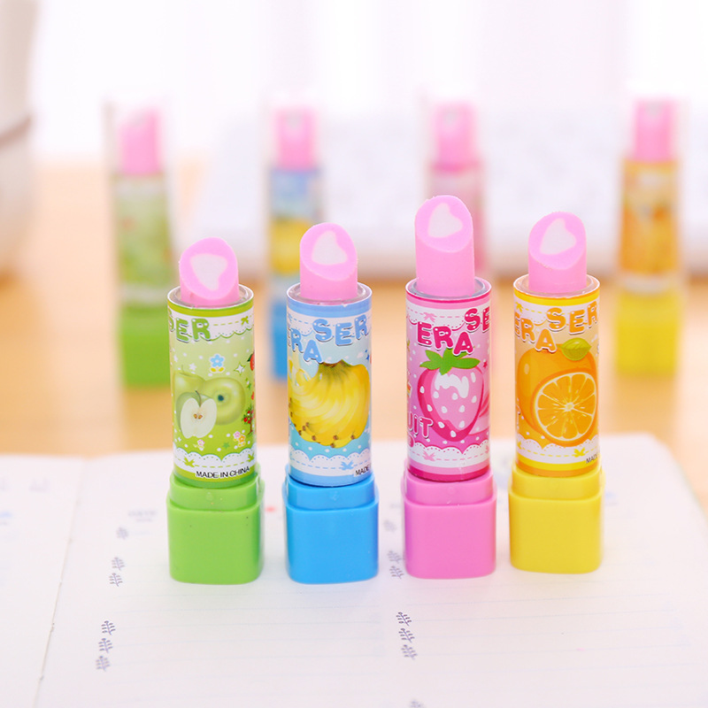 10Pcs Cartoon Fruit Lipstick S - Baby Food Fruits 评论和价格