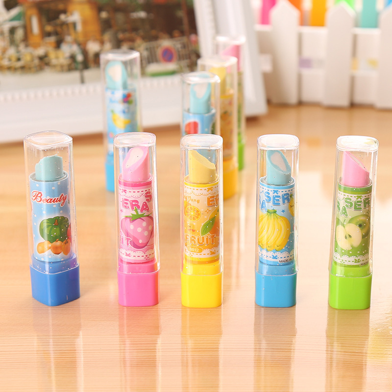10Pcs Cartoon Fruit Lipstick S - Baby Food Fruits 评论和价格