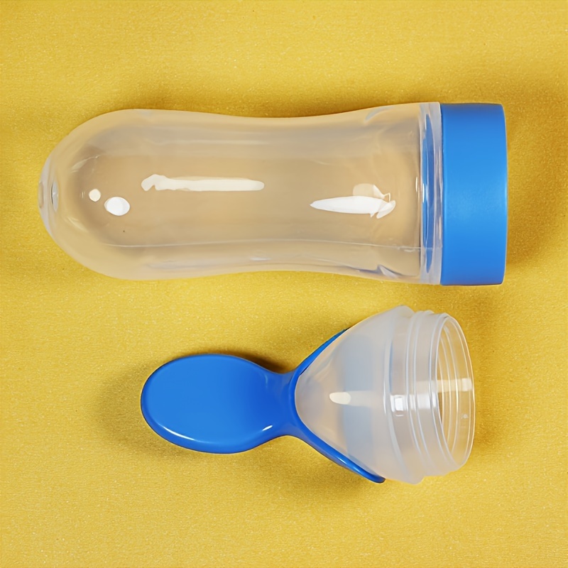Baby Feeding Silicone Bottle w - Self Feed Spoon 评论和价格