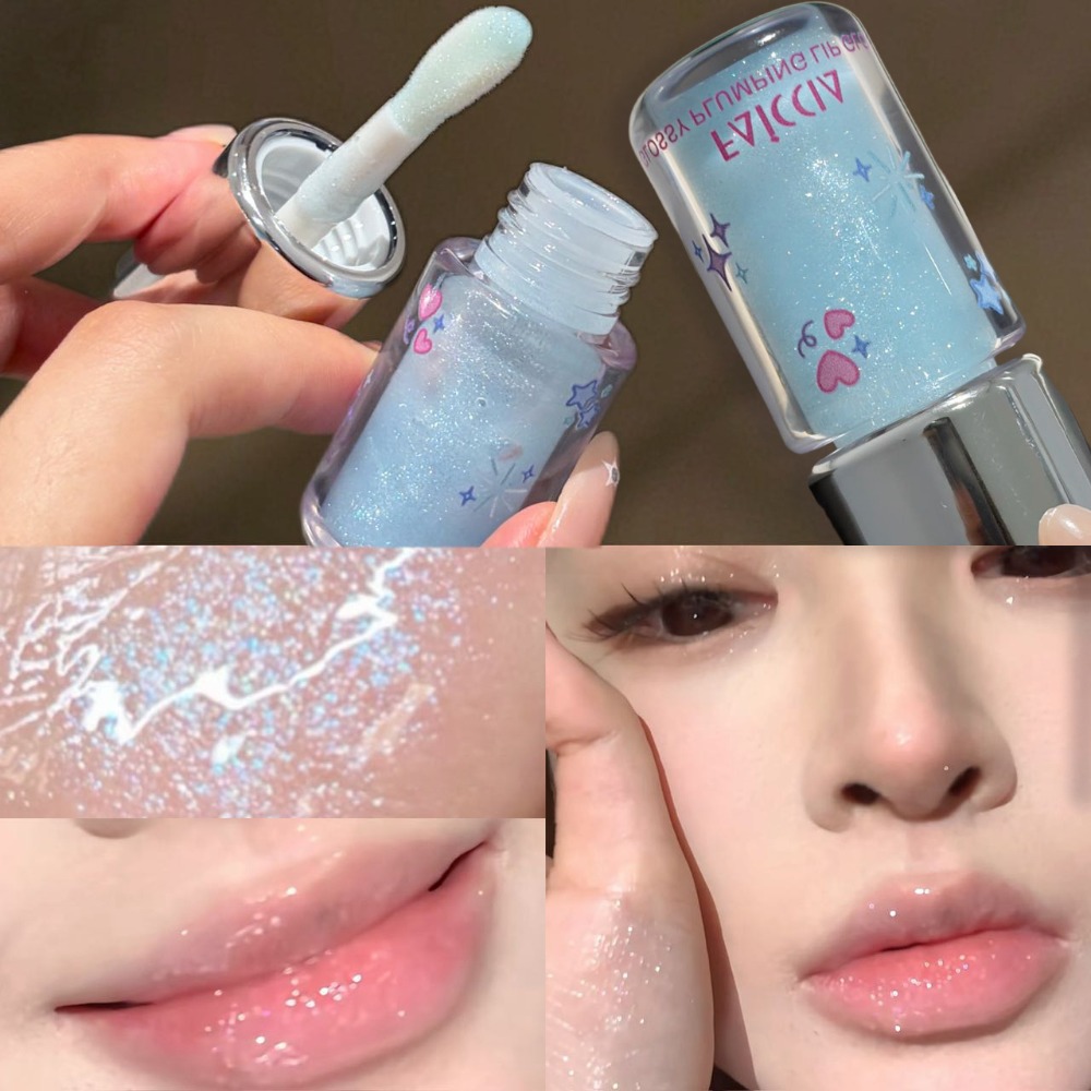 Baby Blue Sparkling Lip Gloss  - Baby Food Oil 评论和价格