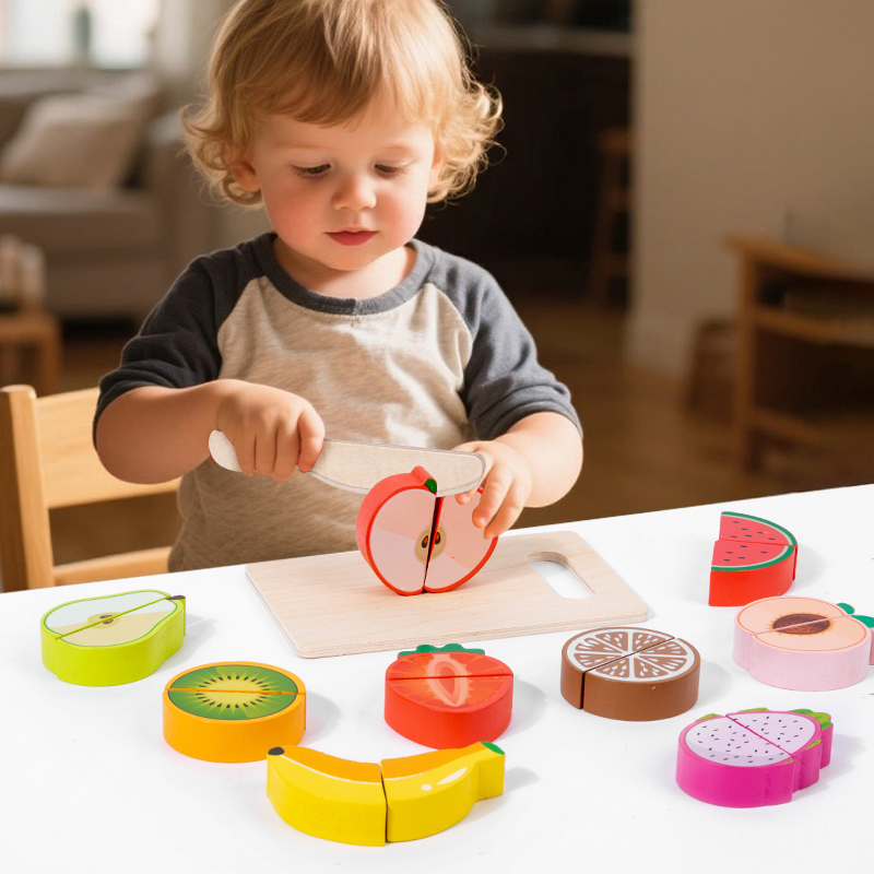Wooden Kitchen Pretend Toy Sim - Baby Food Natural 评论和价格