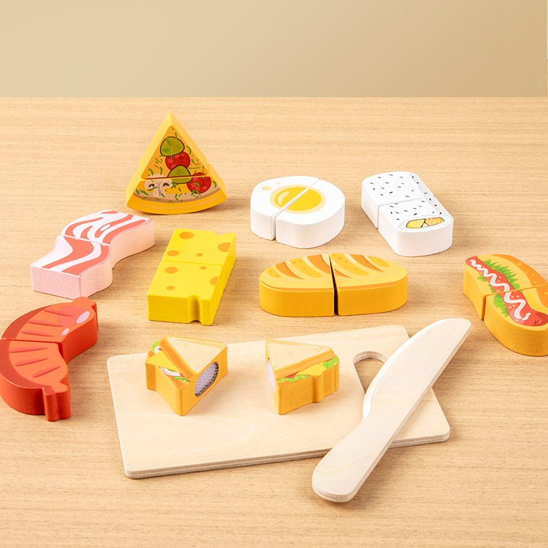 Wooden Kitchen Pretend Toy Sim - Baby Food Natural 评论和价格
