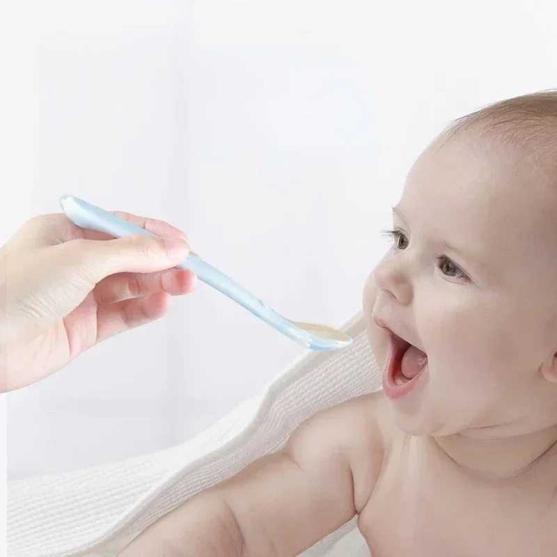 Soft Silicone Baby Spoon Toddl - Baby Food Utensil 评论和价格