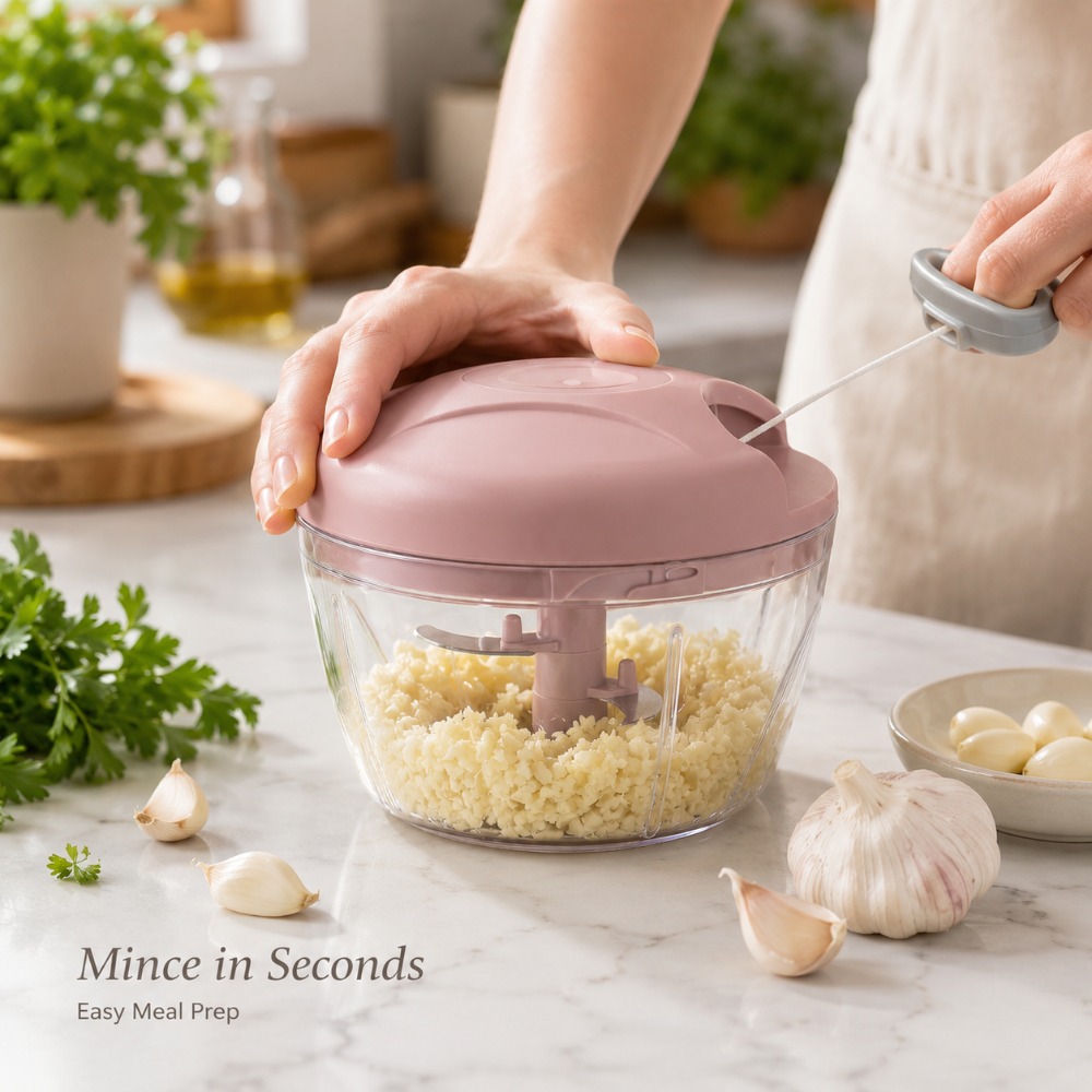 Manual Pull String Garlic Minc - Baby Kitchen Food 评论和价格