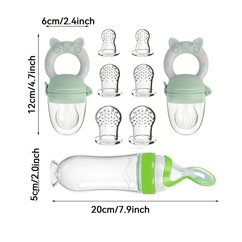 9pcs Feeding Cutlery:1 Silicon - Baby Food Utensil 评论和价格