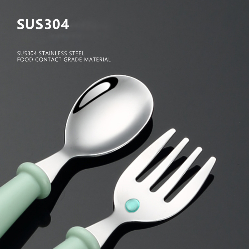 Toddler Training Feeding Spoon - Baby Food Knife Set 评论和价格