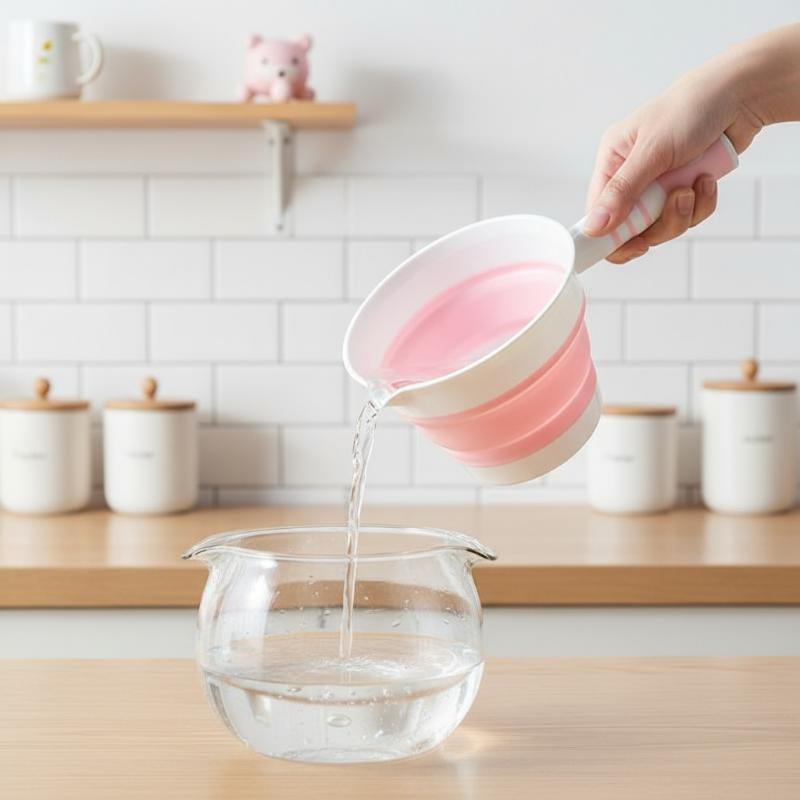 Foldable Silicone Water Scoop  - Baby Kitchen Food 评论和价格
