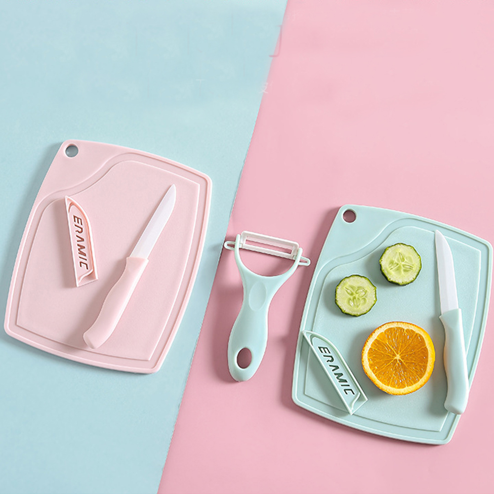 3 Pieces Ceramic Fruit Knife S - Baby Food Knife Set 评论和价格
